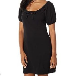 NWT Madewell Seersucker Knit Puff Sleeve Mini Dress